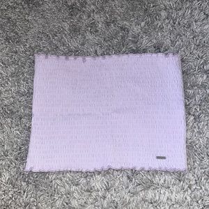 Hollister Purple Shirred Tube Top Size Medium